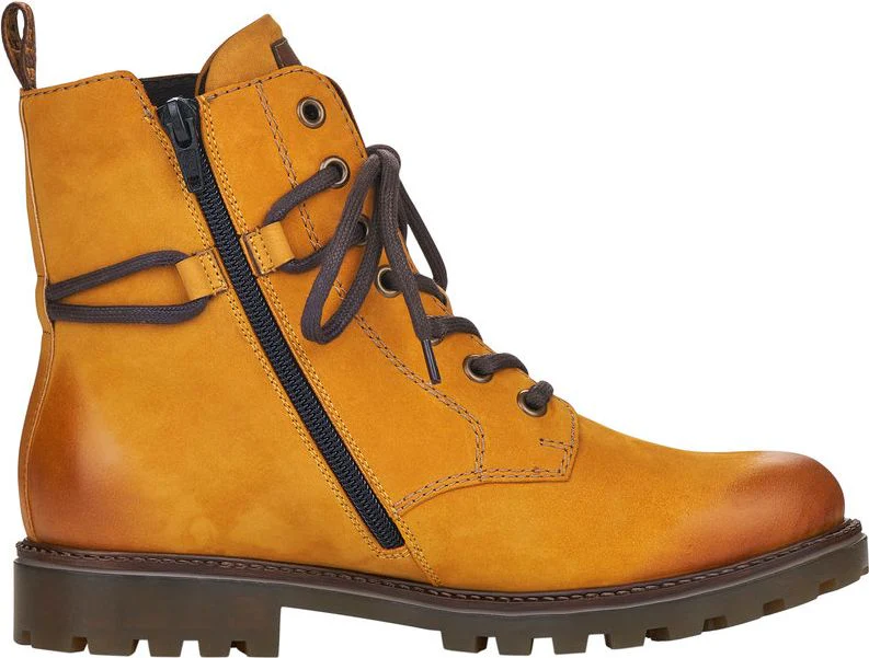 Yellow Lace Up Boot - Image 2