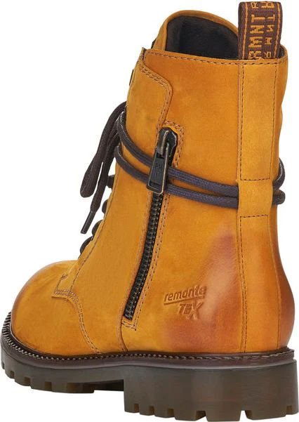 Yellow Lace Up Boot - Image 3