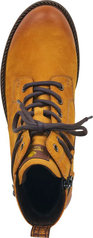 Yellow Lace Up Boot - Image 4
