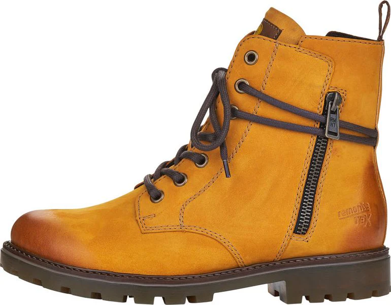 Yellow Lace Up Boot - Image 5