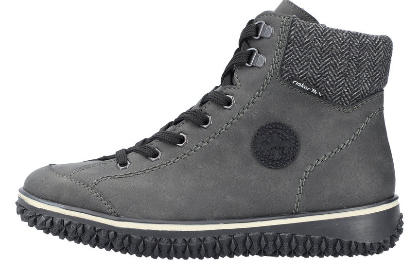 Anthracite Warm Lined Lace Up Boot - Image 3
