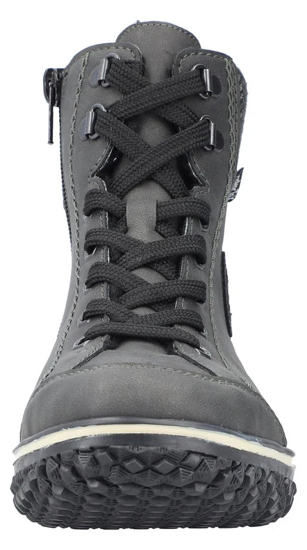 Anthracite Warm Lined Lace Up Boot - Image 4