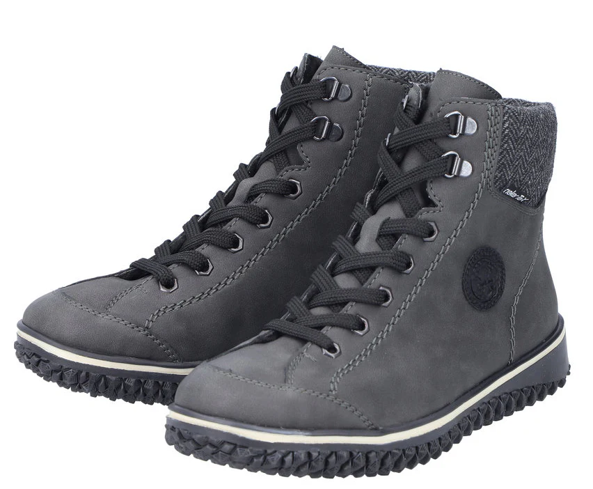Anthracite Warm Lined Lace Up Boot - Image 8