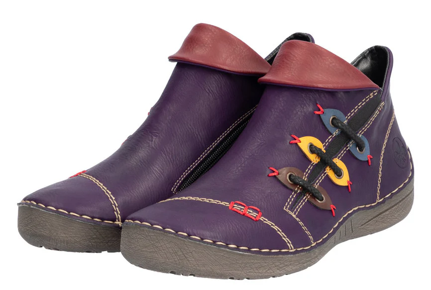 Aubergine Side Zip Boot - Image 4