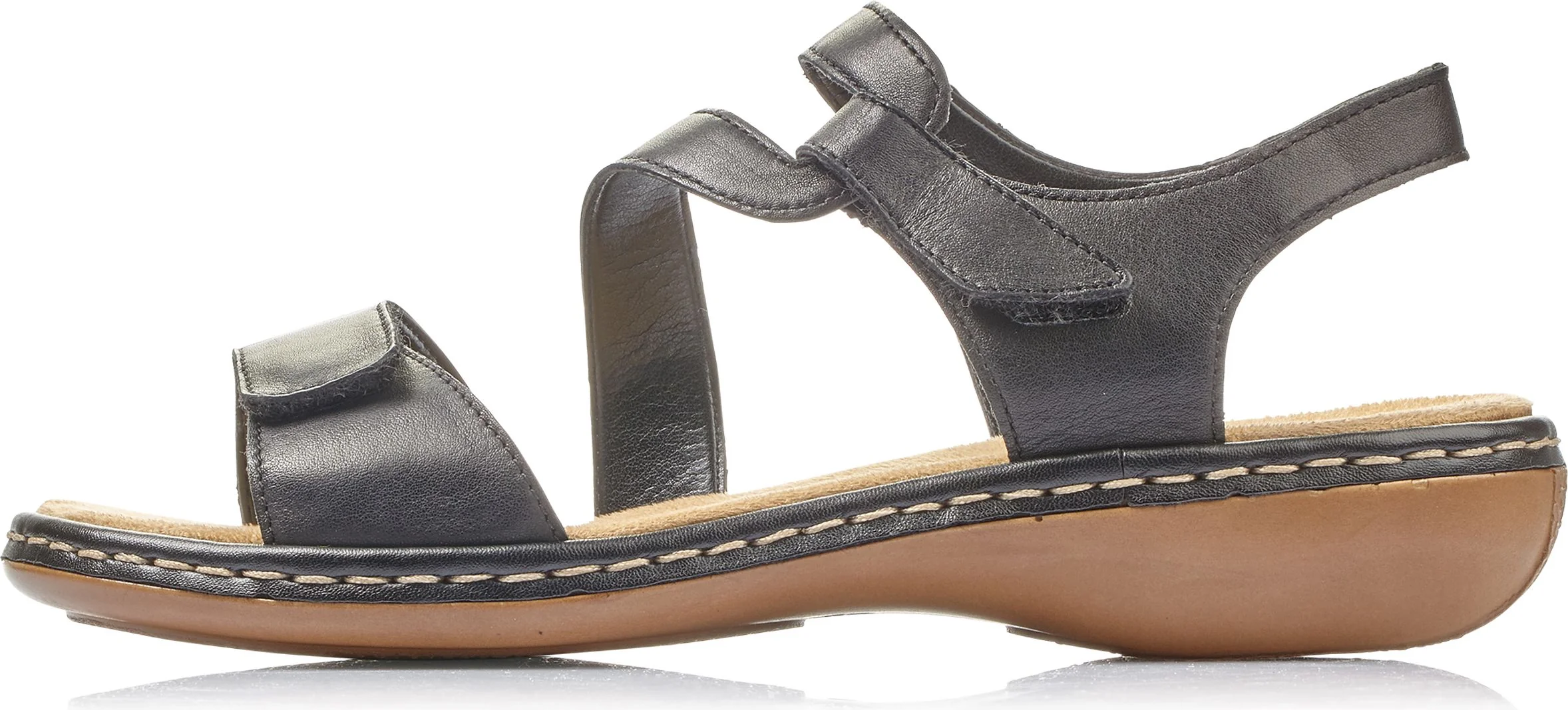 Black Criss Cross Sandal - Image 2