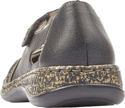 Black Criss Cross Strap Slip On - Image 4