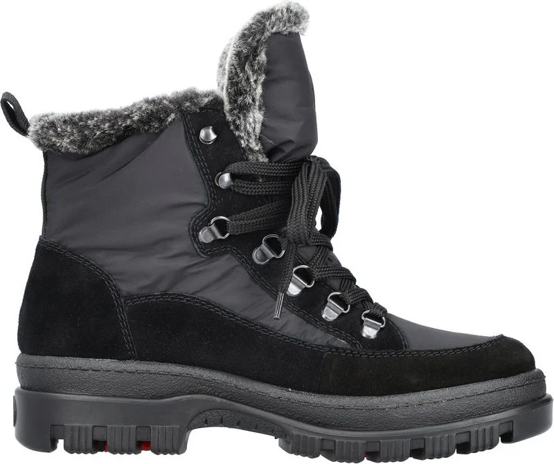 Black Flip Grip Lace Up Boot - Image 2