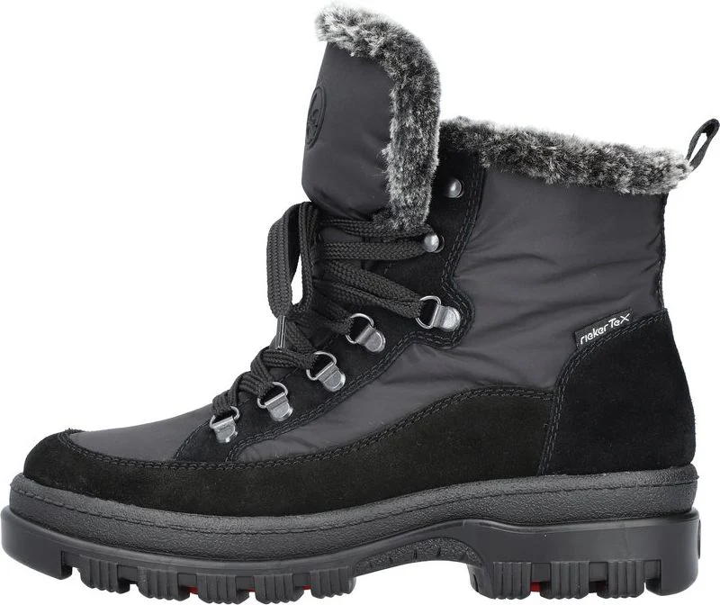 Black Flip Grip Lace Up Boot - Image 3