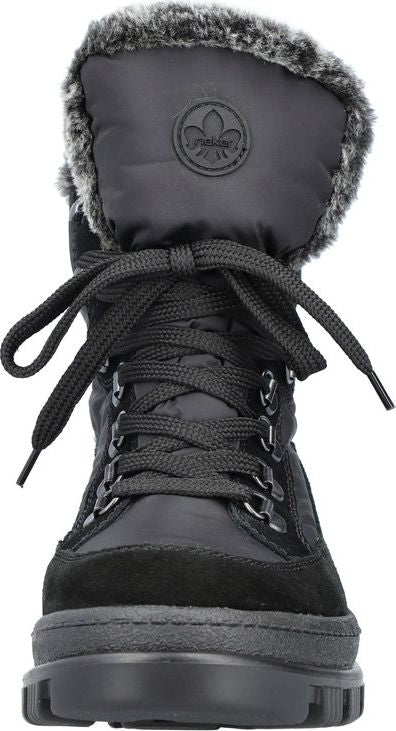 Black Flip Grip Lace Up Boot - Image 4
