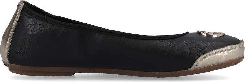 Black/Gold Ballerina Slip On - Image 2