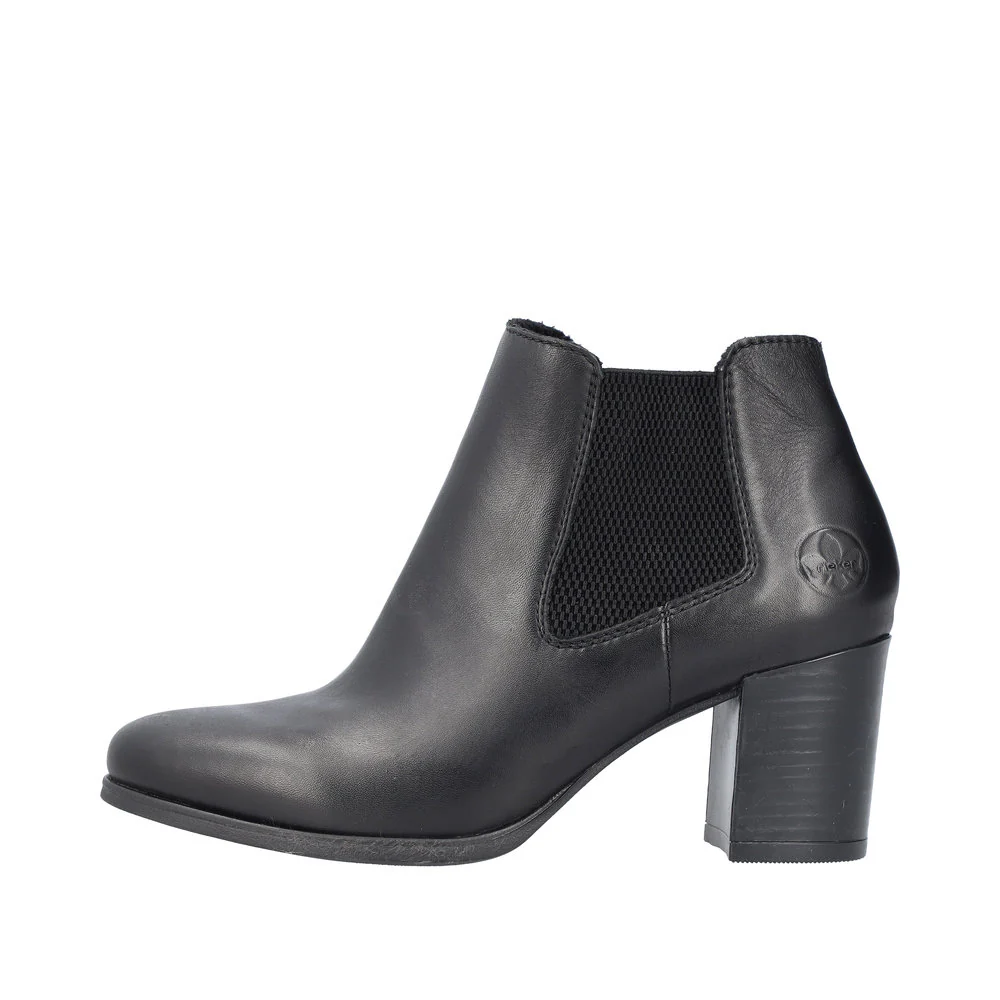 Black Heeled Double Gore Boot - Image 3