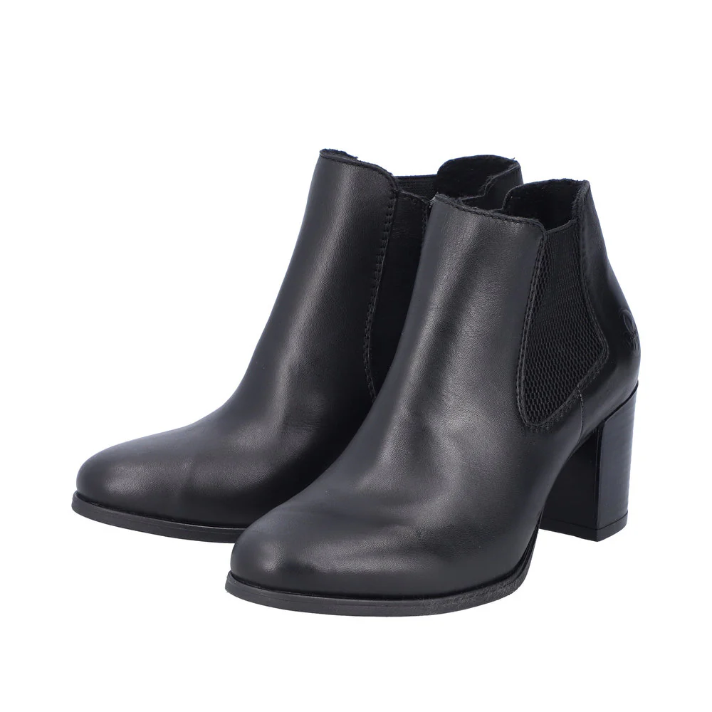 Black Heeled Double Gore Boot - Image 4