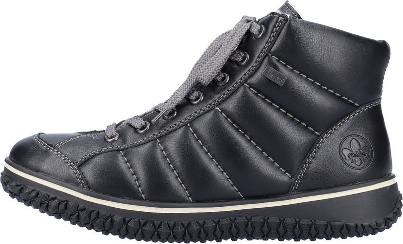 Black Lace Up Ankle Boot - Image 3