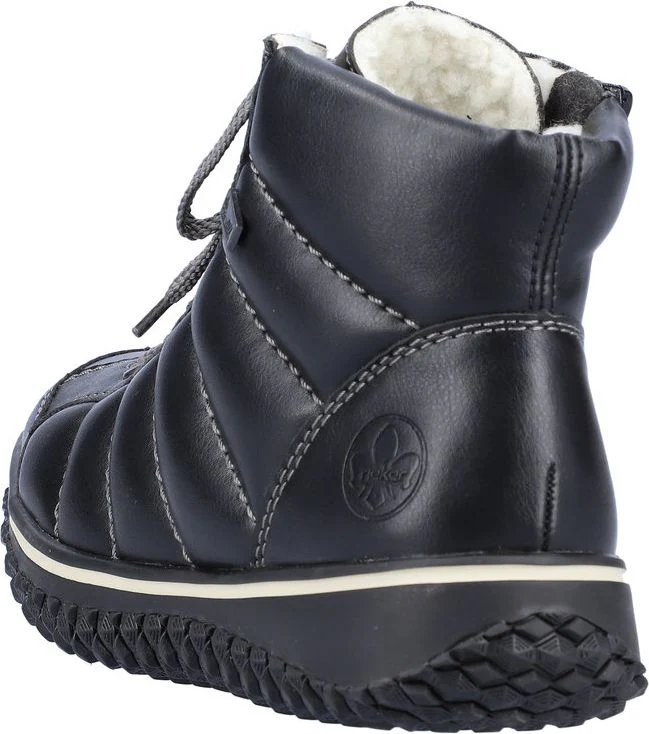 Black Lace Up Ankle Boot - Image 5