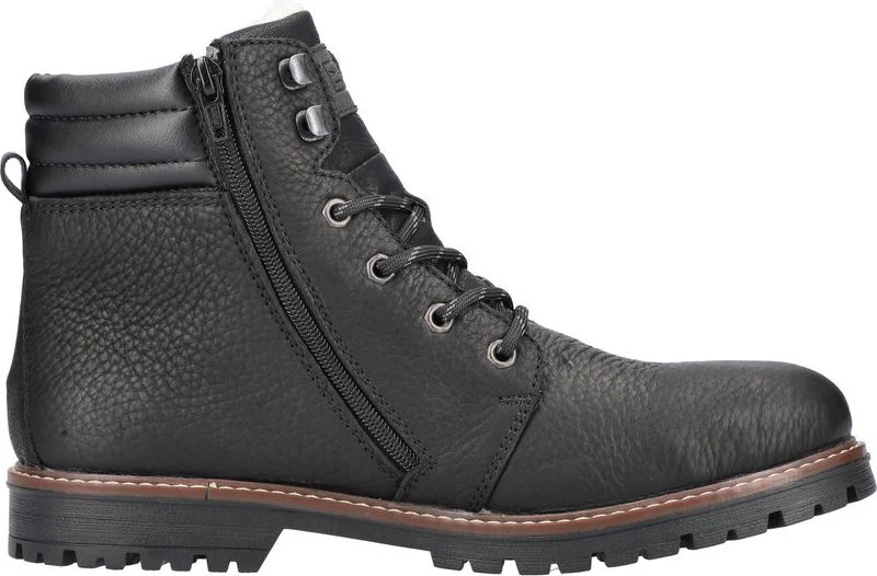 Black Lace Up Boot - Image 2