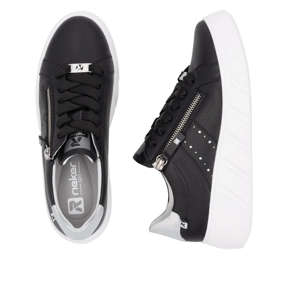 Black Lace Up Side Zip - Image 8