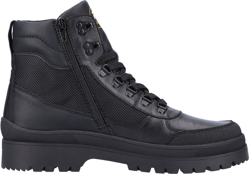 Black Lace Up Winter Boot - Image 2