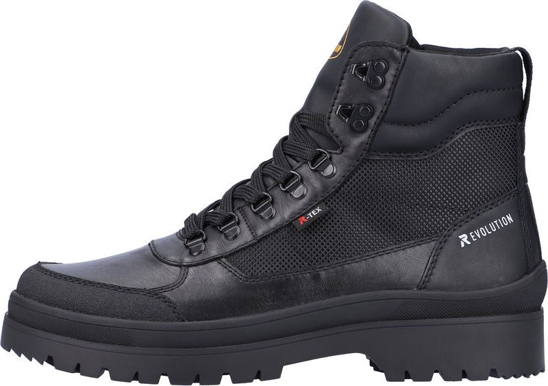 Black Lace Up Winter Boot - Image 3