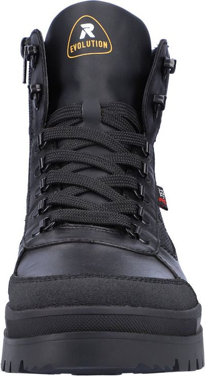 Black Lace Up Winter Boot - Image 4