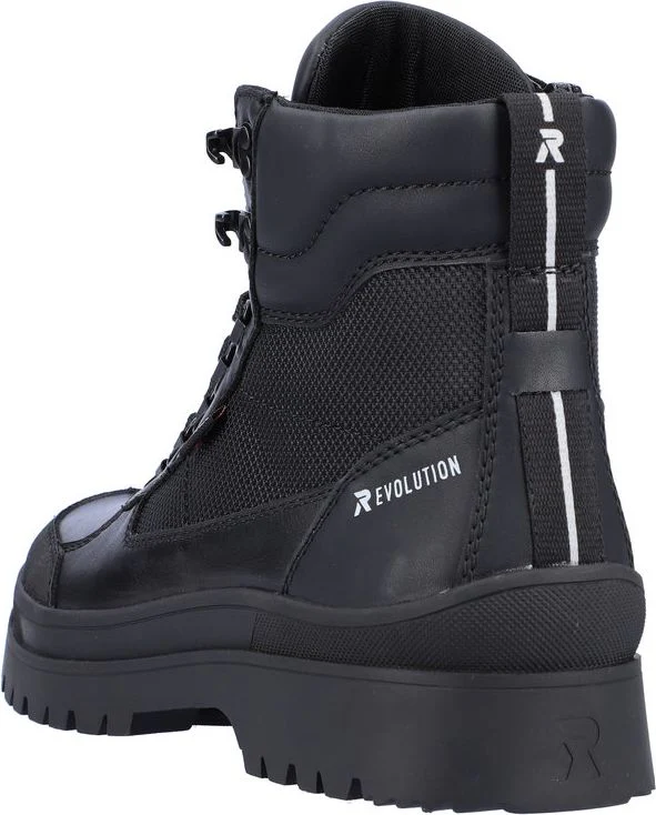 Black Lace Up Winter Boot - Image 5