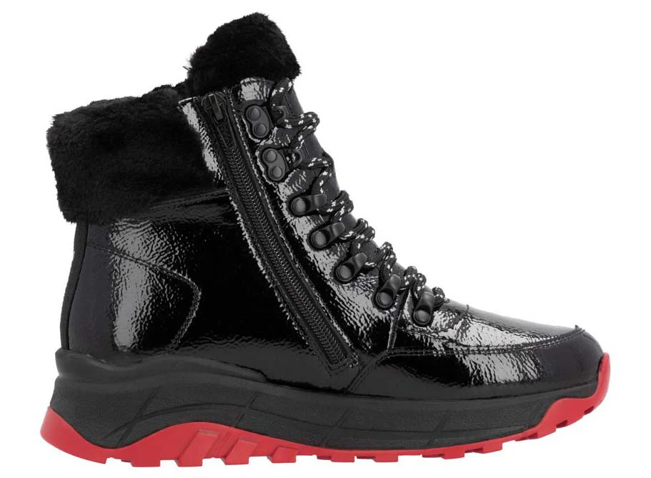 Black Lambs Wool Lined Boot - Image 2