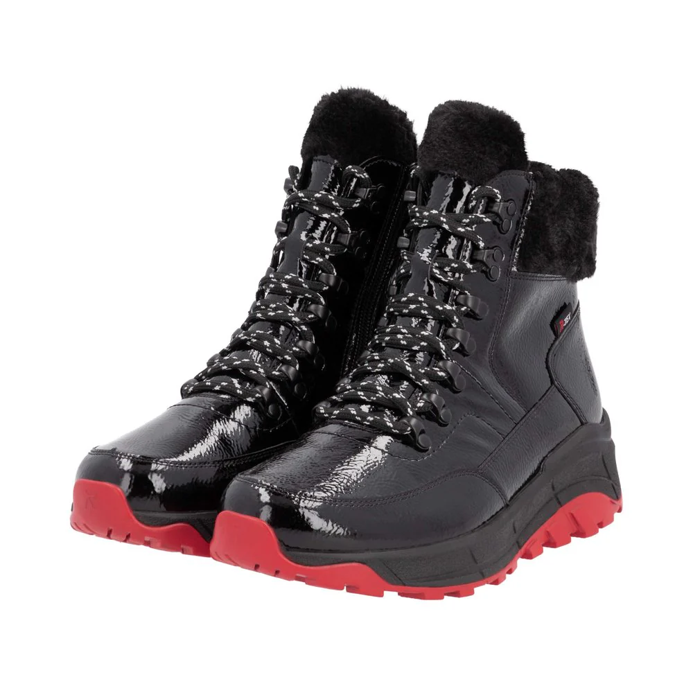 Black Lambs Wool Lined Boot - Image 4