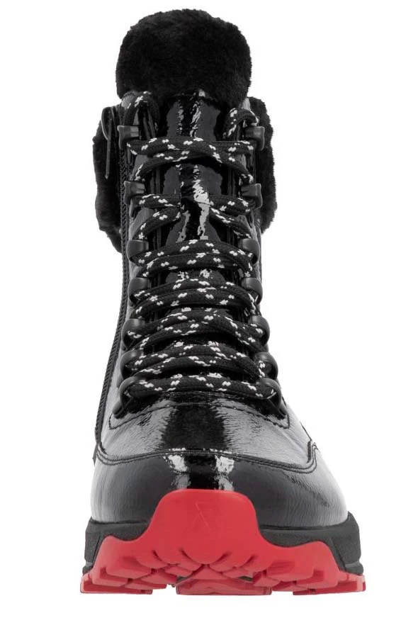 Black Lambs Wool Lined Boot - Image 6
