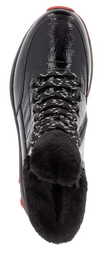Black Lambs Wool Lined Boot - Image 8