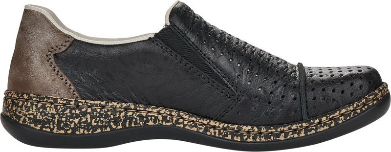 Black Perforated Side Zip - Image 2