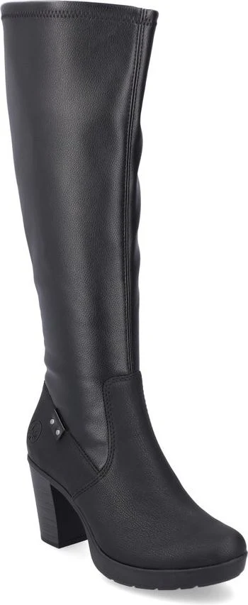Black Tall Heeled Boot
