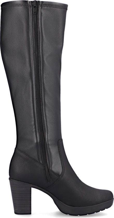Black Tall Heeled Boot - Image 2