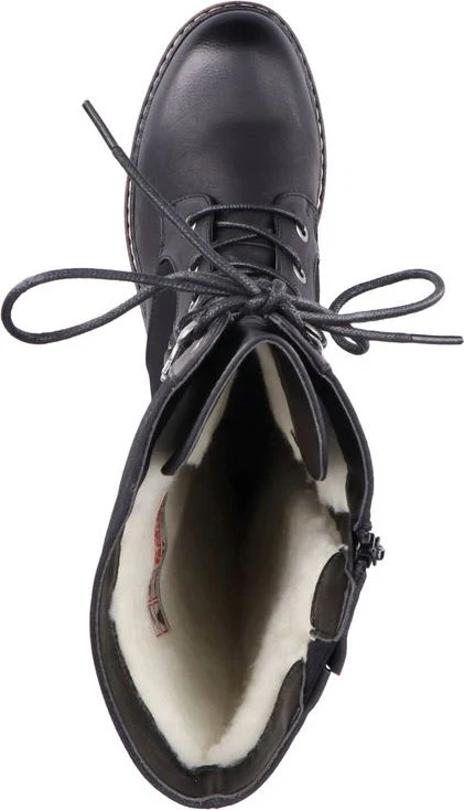 Black Tall Lace Up Boot - Image 7