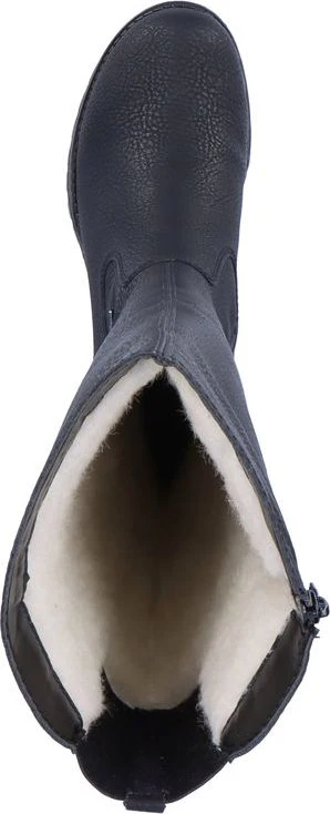 Black Tall Side Zip Boot - Image 6