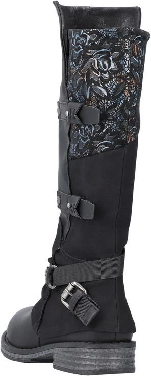 Black Tall Side Zip Boot - Image 5