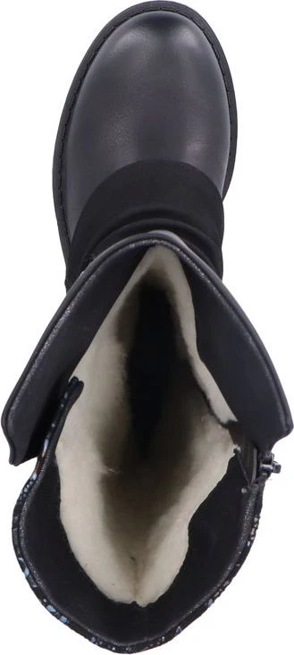 Black Tall Side Zip Boot - Image 6