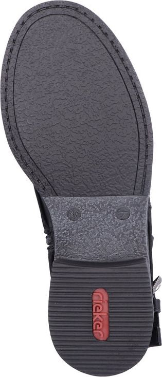 Black Tall Side Zip Boot - Image 7