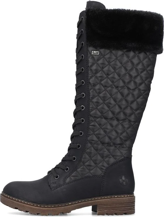 Black Tall Warm Lined Boot - Image 3