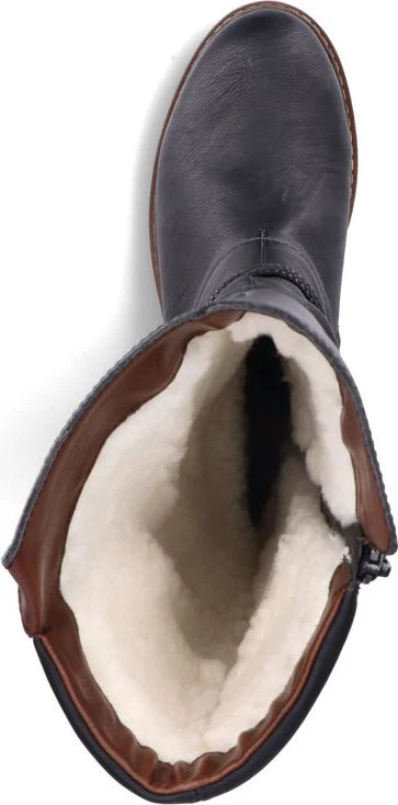 Black Tall Warm Lined Boot - Image 6