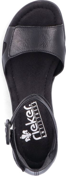 Black Wedge Ankle Wrap Strap - Image 6