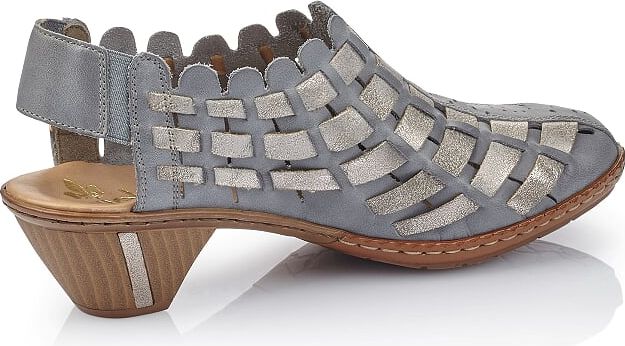 Blue/Grey Woven Sliingback - Image 2