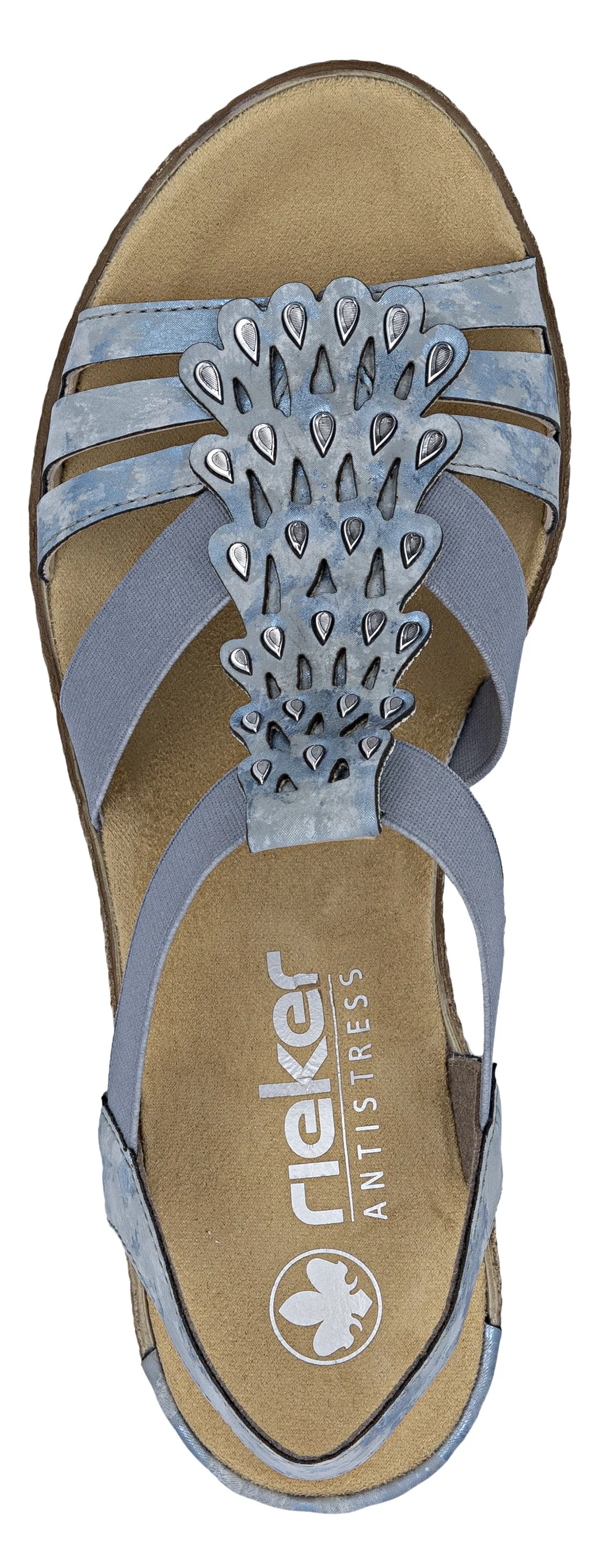 Blue Wedge Sandal - Image 3