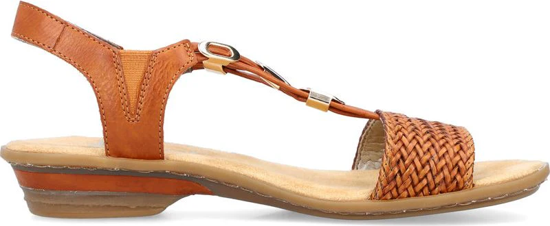 Brown Low Heel Sandal - Image 2