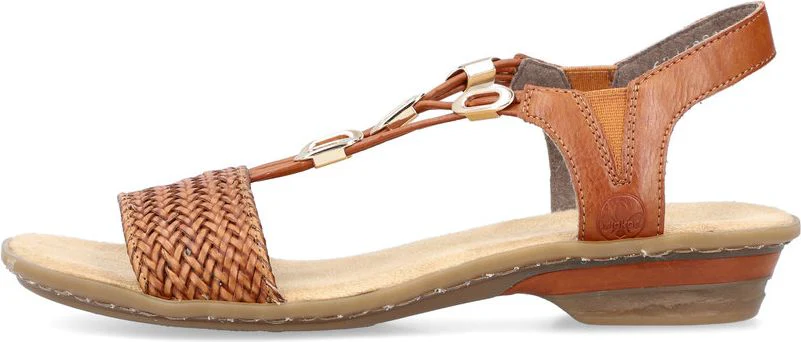 Brown Low Heel Sandal - Image 3