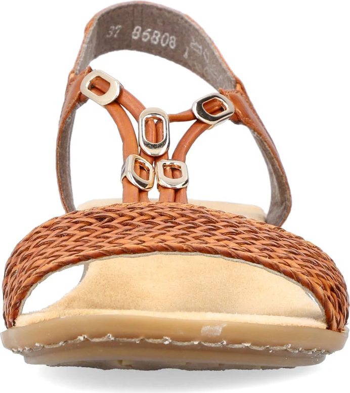 Brown Low Heel Sandal - Image 4
