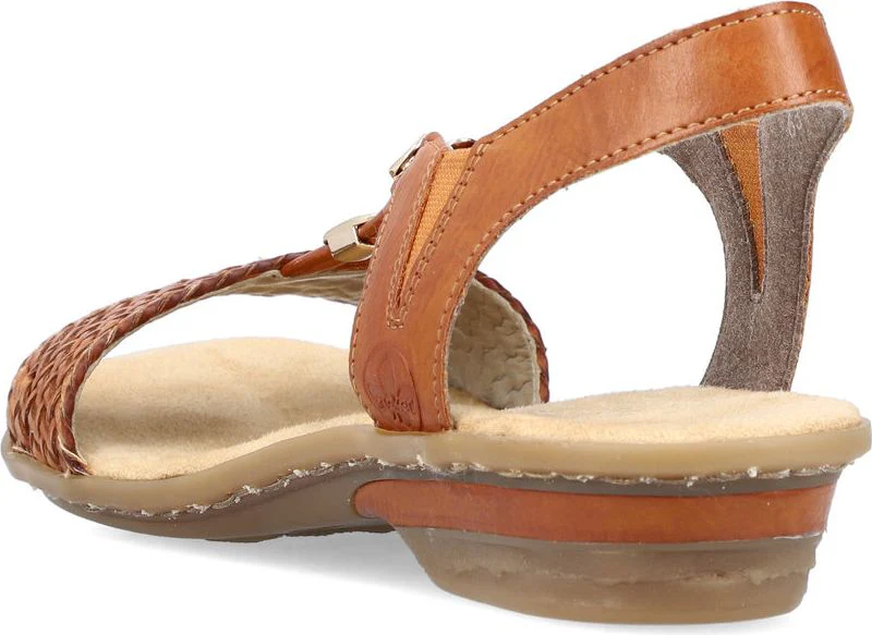 Brown Low Heel Sandal - Image 5