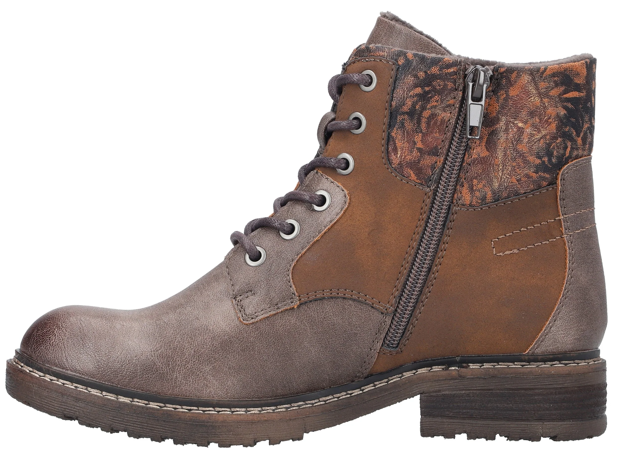 Coffee Lace Up Boot - Image 2