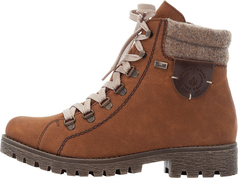 Cognac Lace Up Boot - Image 5