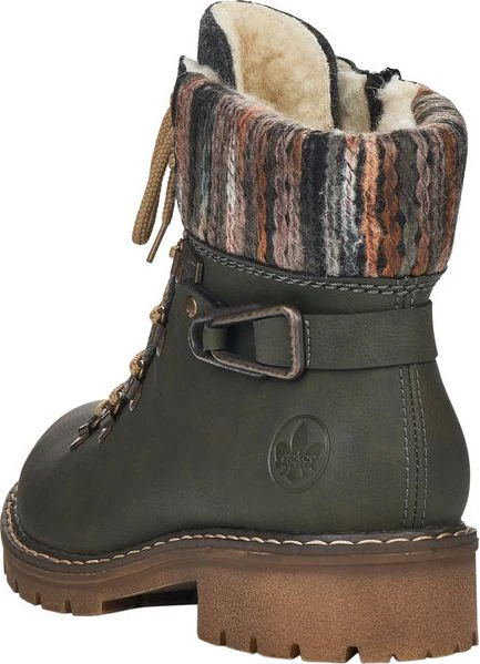 Forest Green Lace Up Boot - Image 3