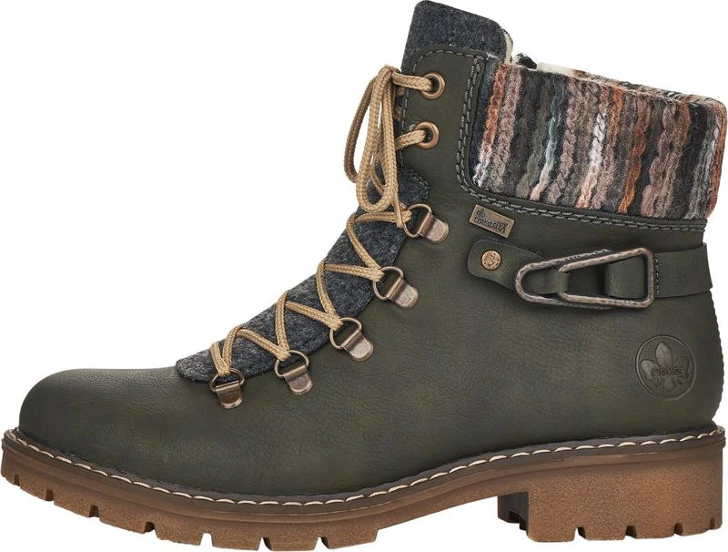Forest Green Lace Up Boot - Image 5