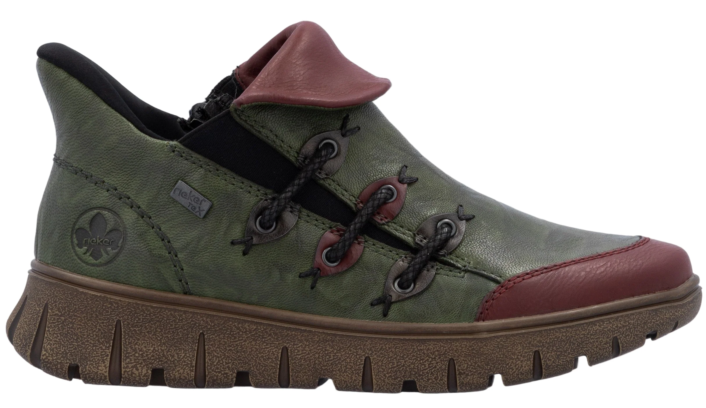 Green Side Zip Boot